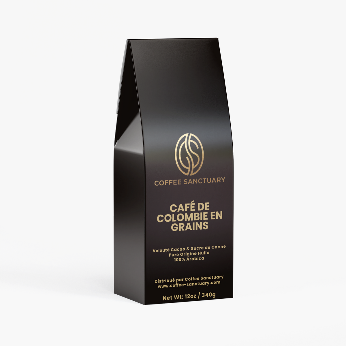 Café de Colombie en Grains Velouté Cacao & Sucre de Canne (340g)