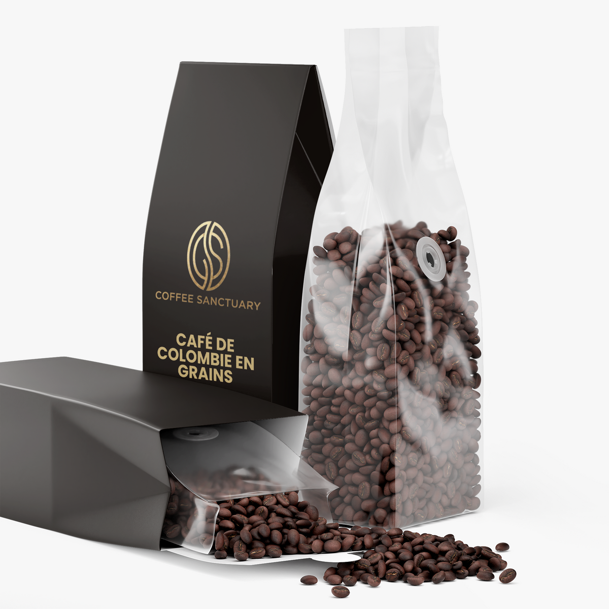 Café de Colombie en Grains Velouté Cacao & Sucre de Canne (340g)