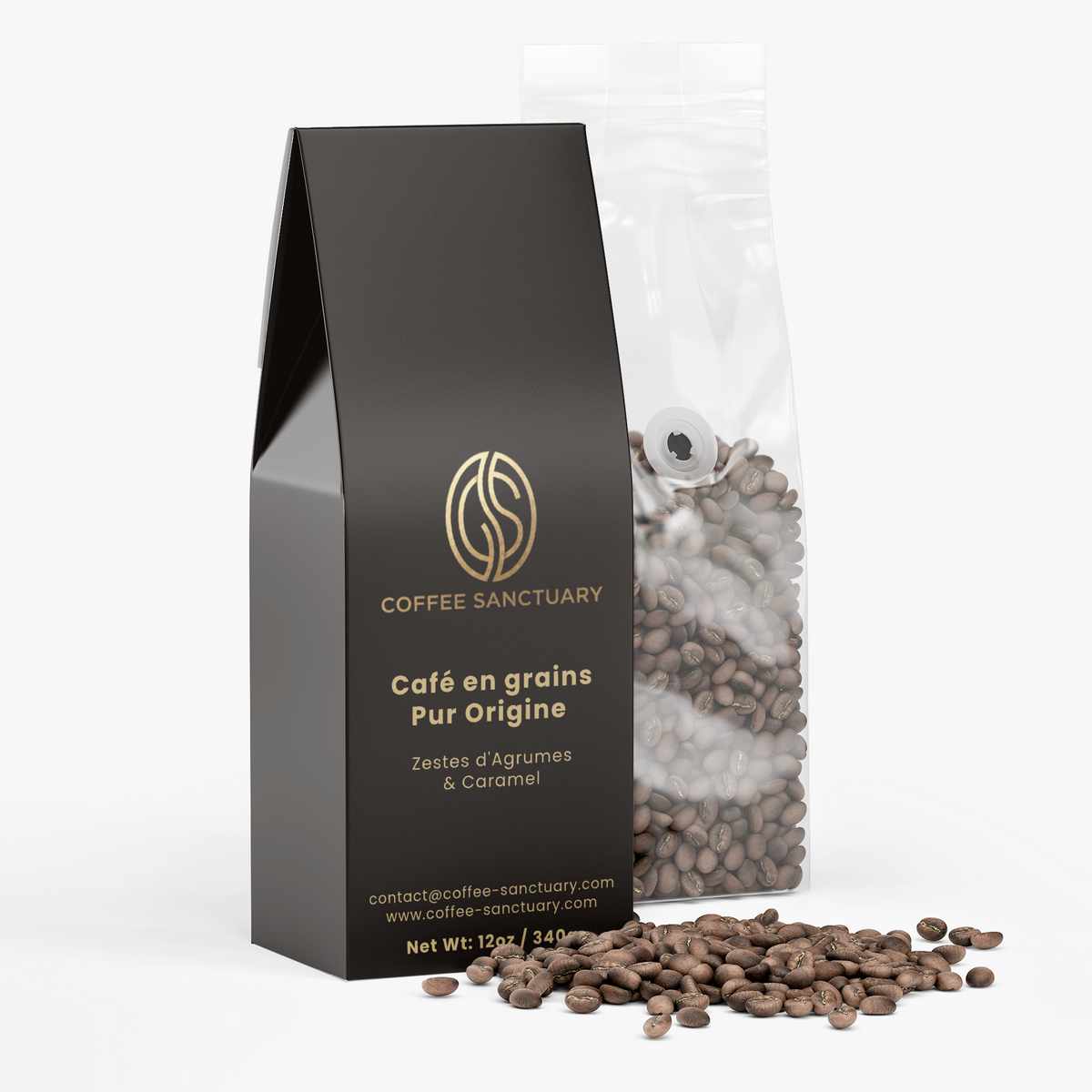 Café Pur Origine Zestes d'Agrumes & Caramel (340g)