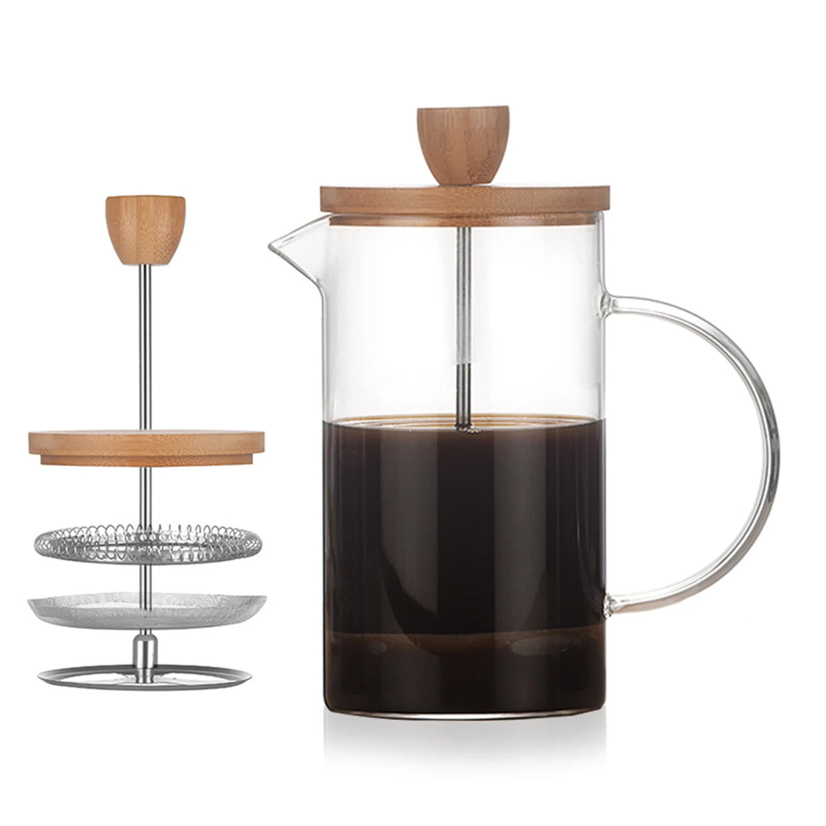 Carafe Serveur à Café en Verre Borosilicaté Barista