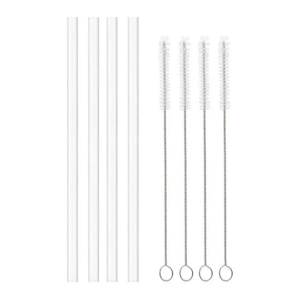 Pailles en Verre Borosilicaté Réutilisables & Goupillon