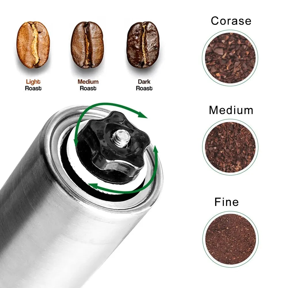 Moulin à Café Manuel Compact Inox & Verre Barista