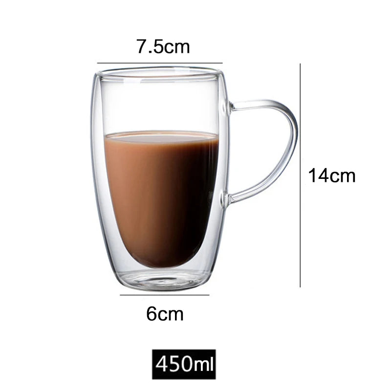 Verres Double Paroi en Verre Borosilicaté (Lot de 2)