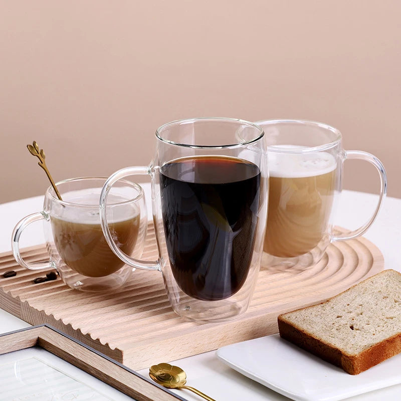 Verres Double Paroi en Verre Borosilicaté (Lot de 2)