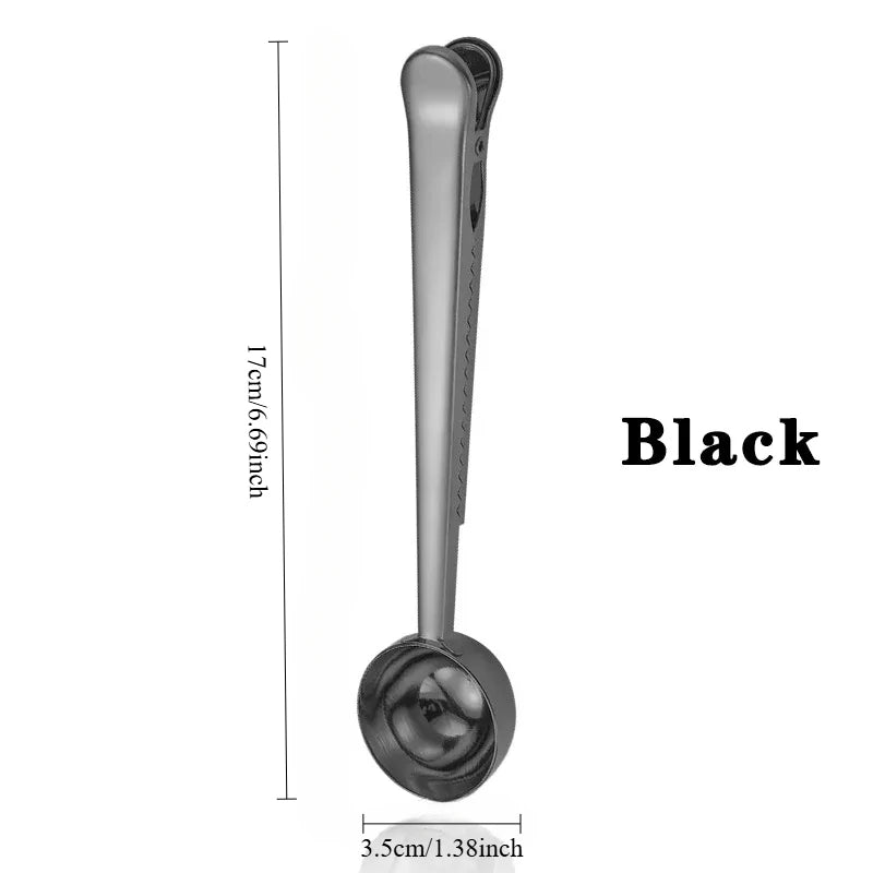 Cuillère Doseuse & Pince Hermétique en Acier Inox Barista