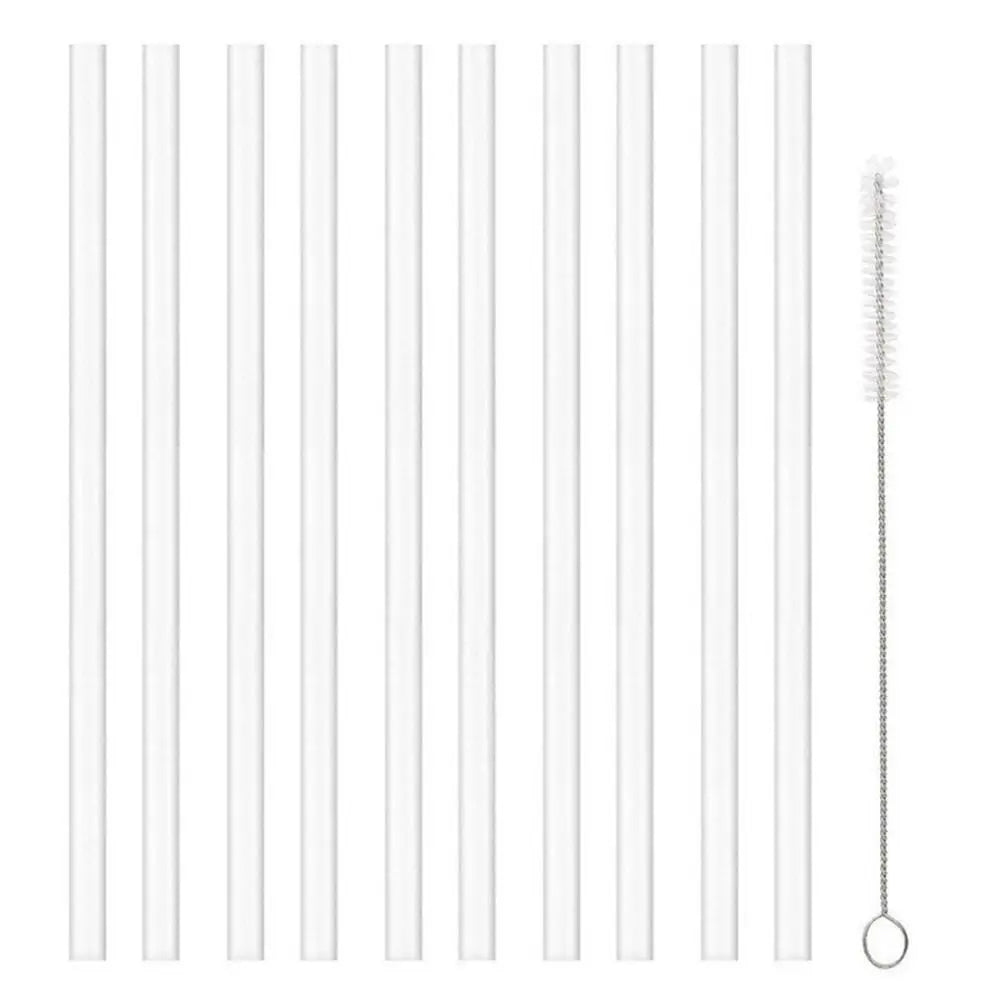 Pailles en Verre Borosilicaté Réutilisables & Goupillon