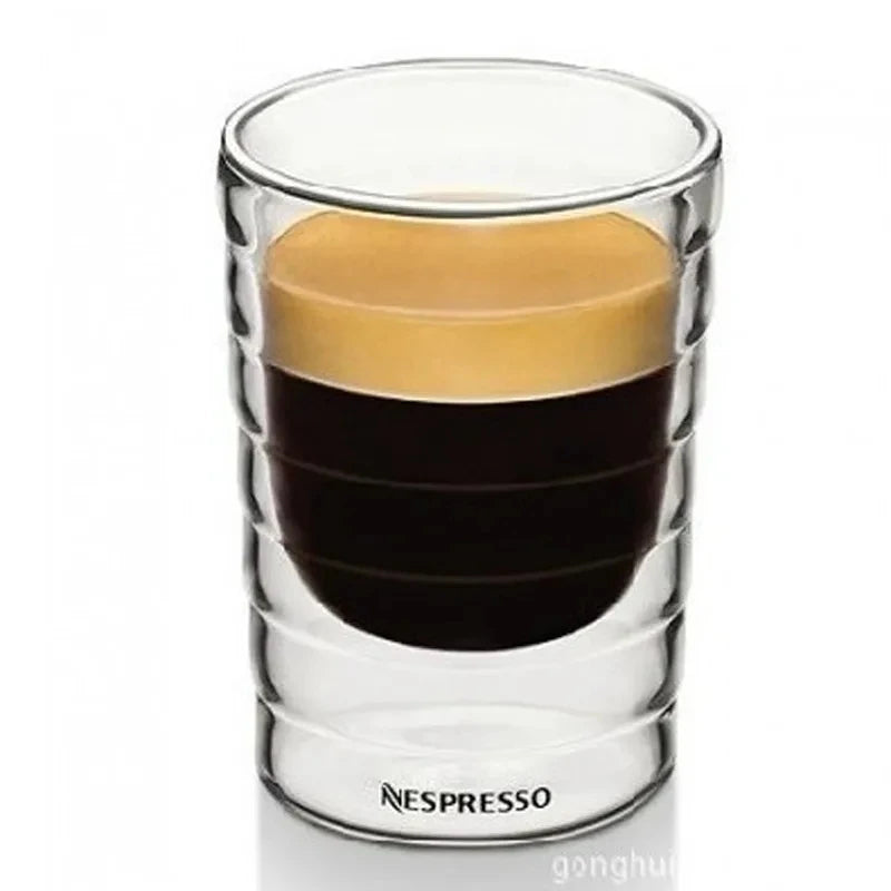 Tasses Espresso & Lungo Double Paroi Verre (Lot de 2)