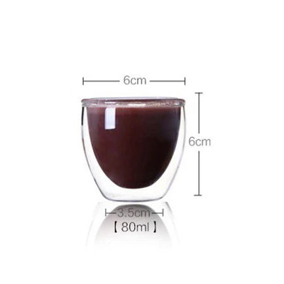 Verres Double Paroi en Verre Borosilicaté (Lot de 2)