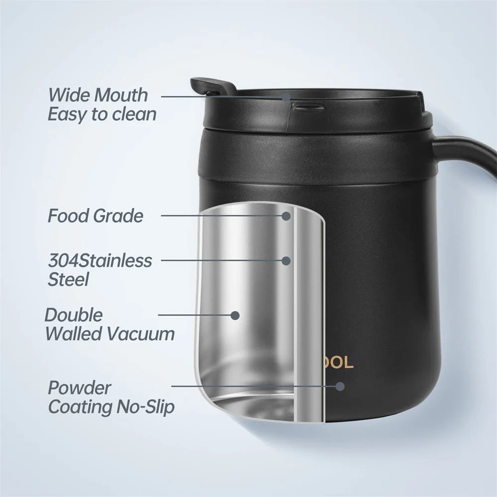 Mug Isotherme avec Anse Barista Inox