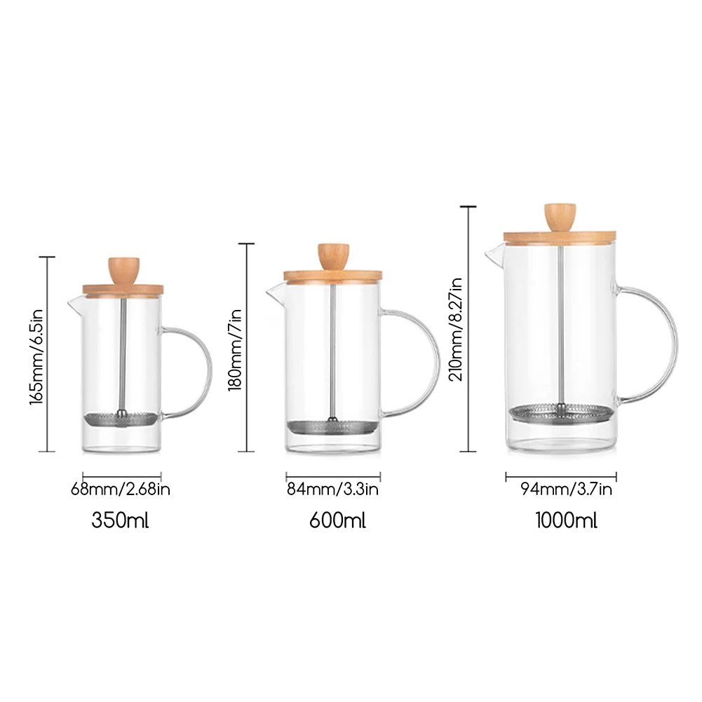 Carafe Serveur à Café en Verre Borosilicaté Barista