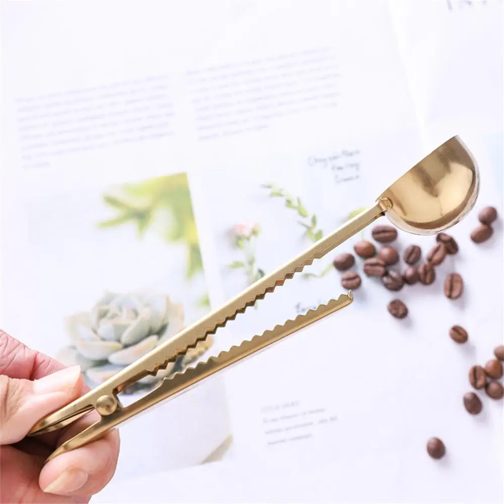 Cuillère Pince à Café Dorée Signature Barista