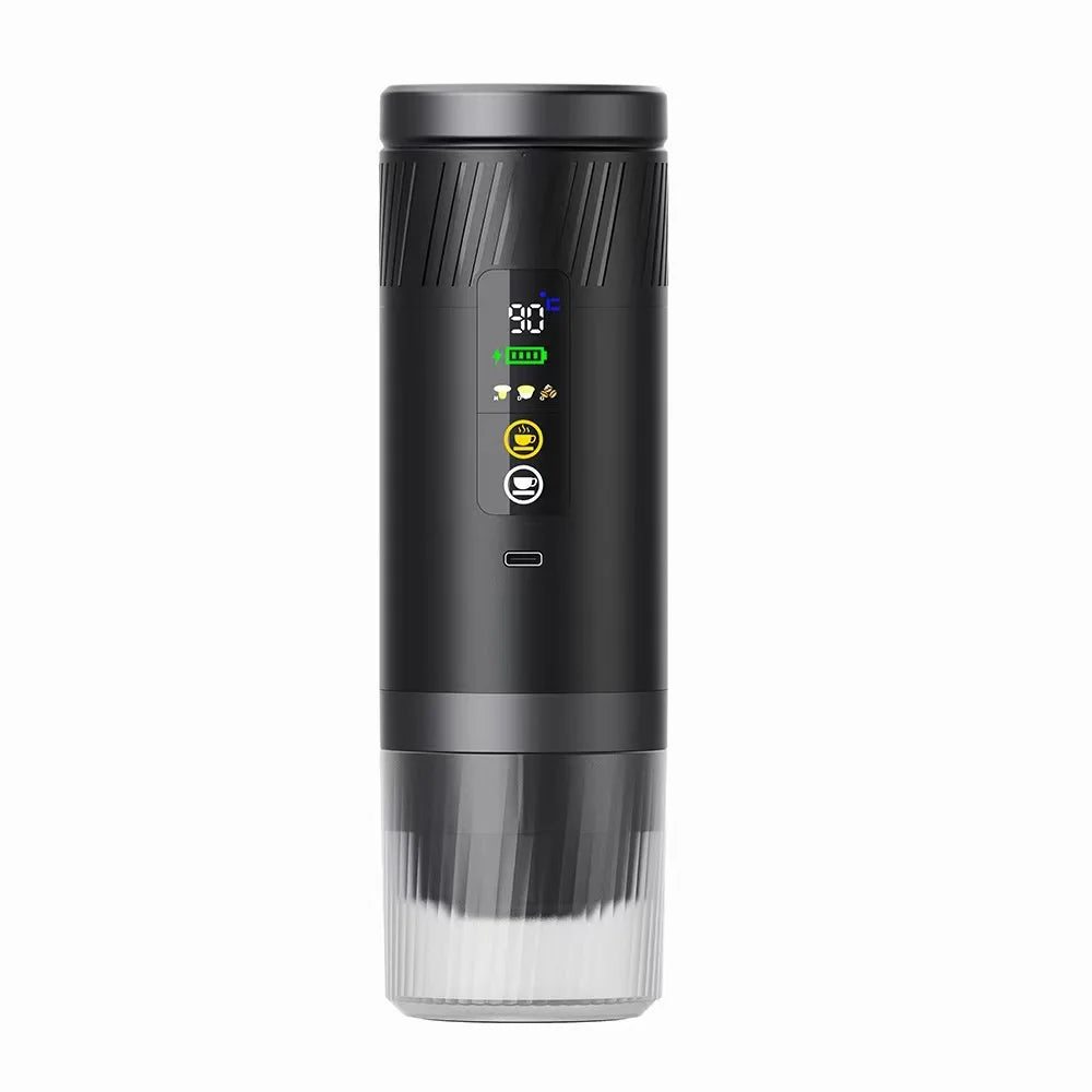 Machine Espresso Portable Électrique USB 15-18 Bar (3-en-1)