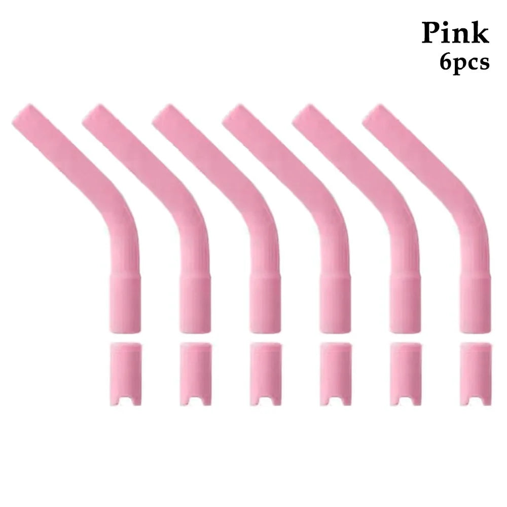 Embouts en Silicone Confort pour Pailles Inox (Lot de 6)