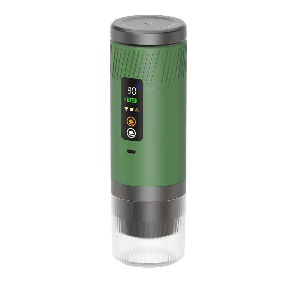 Machine Espresso Portable Électrique USB 15-18 Bar (3-en-1)
