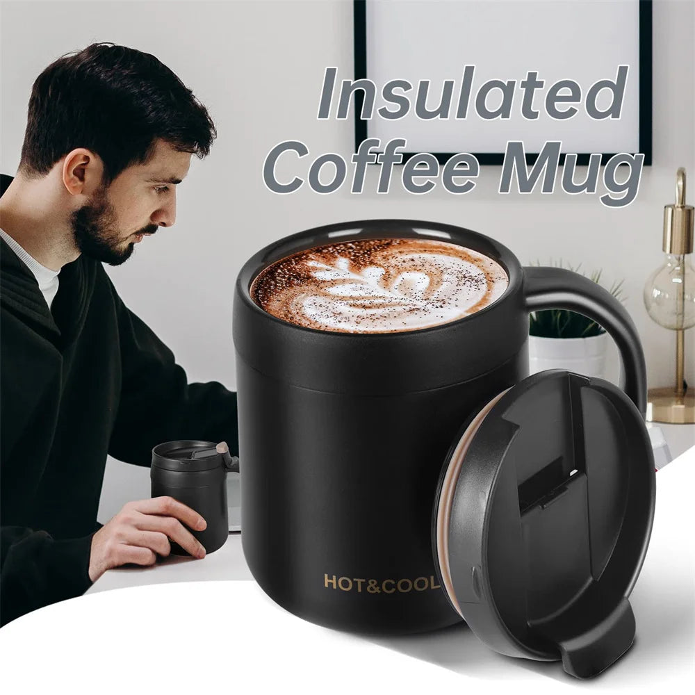 Mug Isotherme avec Anse Barista Inox