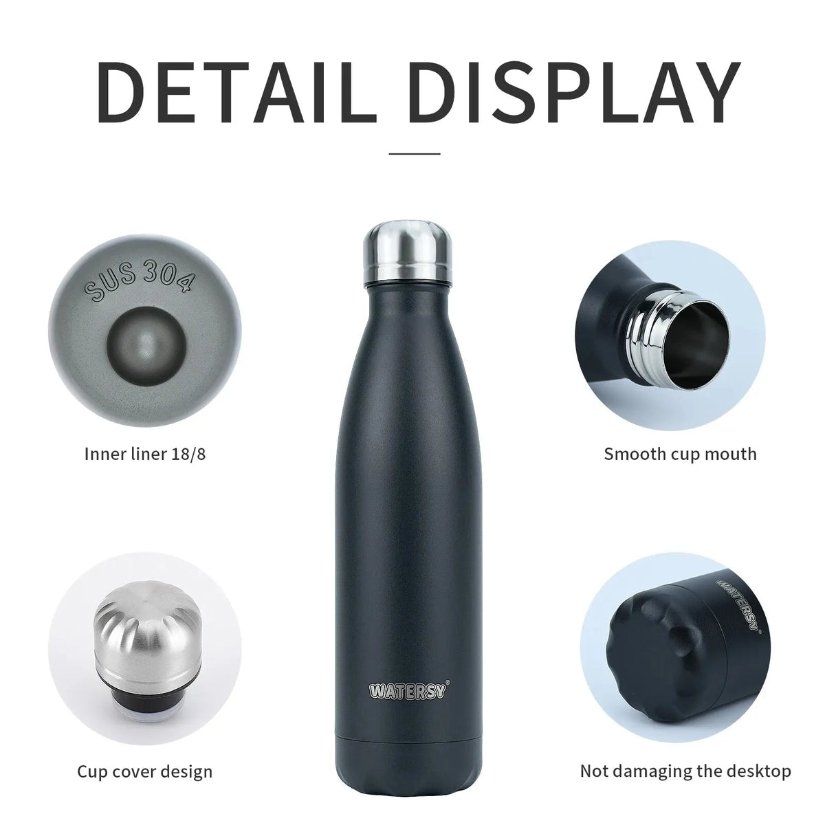 Bouteille Isotherme Nomade 500ml Inox Barista