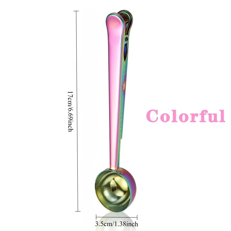 Cuillère Doseuse & Pince Hermétique en Acier Inox Barista